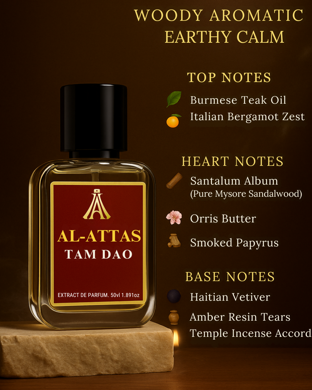 TAMDAO  Inspired by Diptyque Tam Dao  By Alattas Perfume | A Sanctuary of Sacred Woods