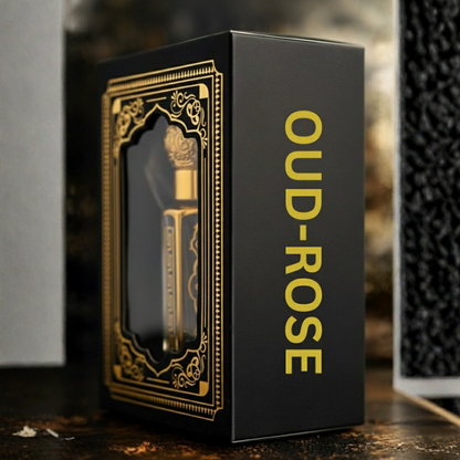 Oud Rose Royale – Premium Alcohol-Free Oud & Damask Rose Attar (Unisex)