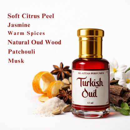 Turkish Oud Attar  Long Lasting Oriental Spicy Woody | Alattas Perfume