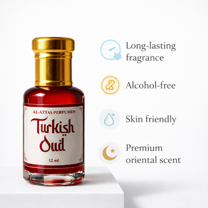Turkish Oud Attar  Long Lasting Oriental Spicy Woody | Alattas Perfume