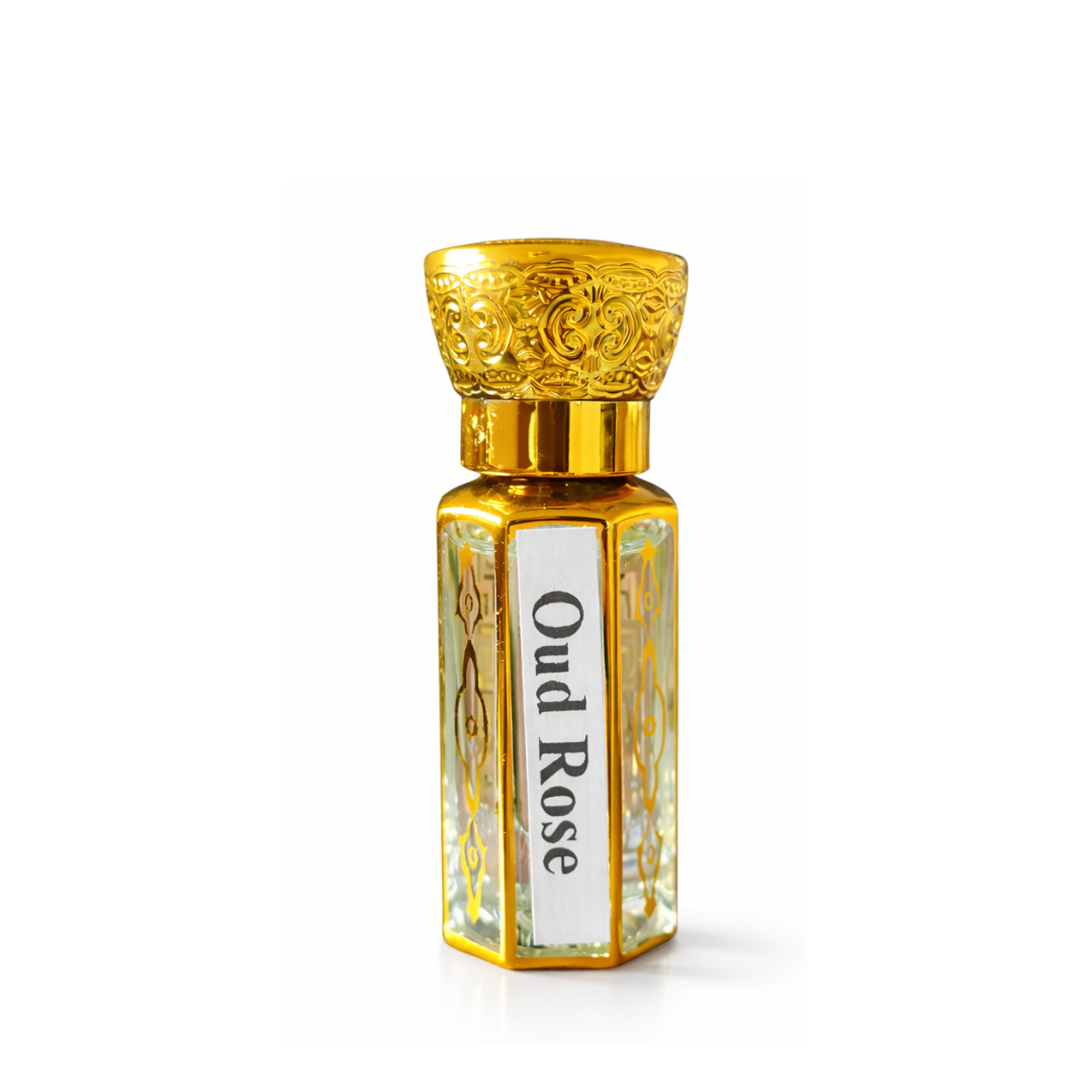 Oud Rose Royale – Premium Alcohol-Free Oud & Damask Rose Attar (Unisex)