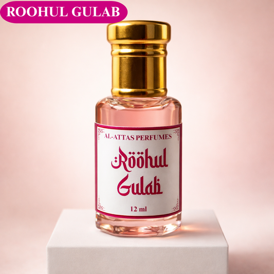Roohul Gulab Attar Premium Fasli Rose Natural Perfume Oil | Long Lasting Alcohol Free