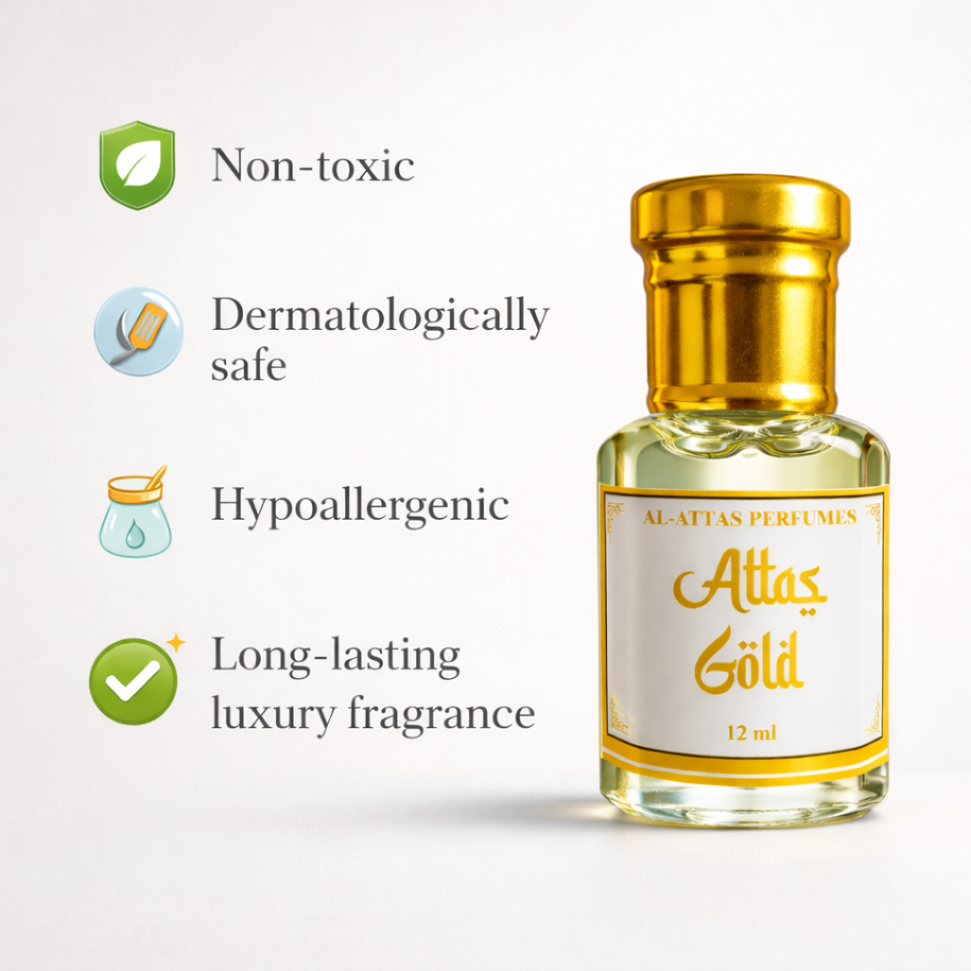 Attas Gold Attar | Luxury Citrus Leather Woody
