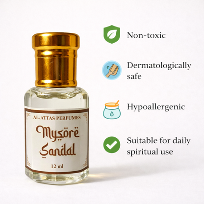 Mysore Sandal Attar  Pure Oriental Woody Sandalwood Perfume Oil