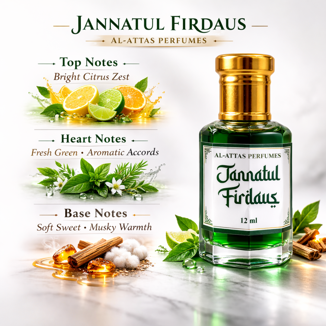 Jannatul Firdaus Attar | Fresh Citrus Sweet Unisex Perfume Oil