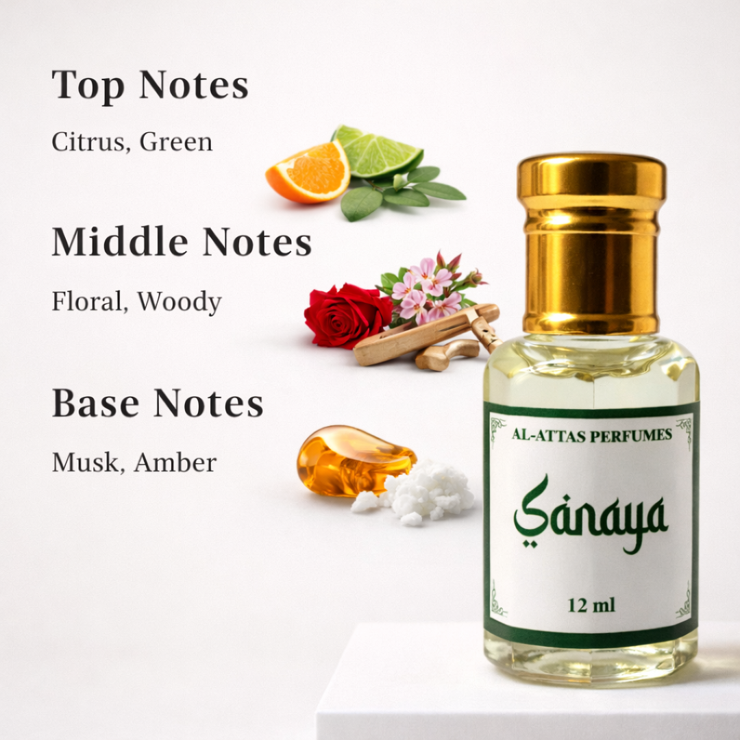 Sanaya  Attar | Warm Spicy Woody Musk Perfume for Men | AL-ATTAS