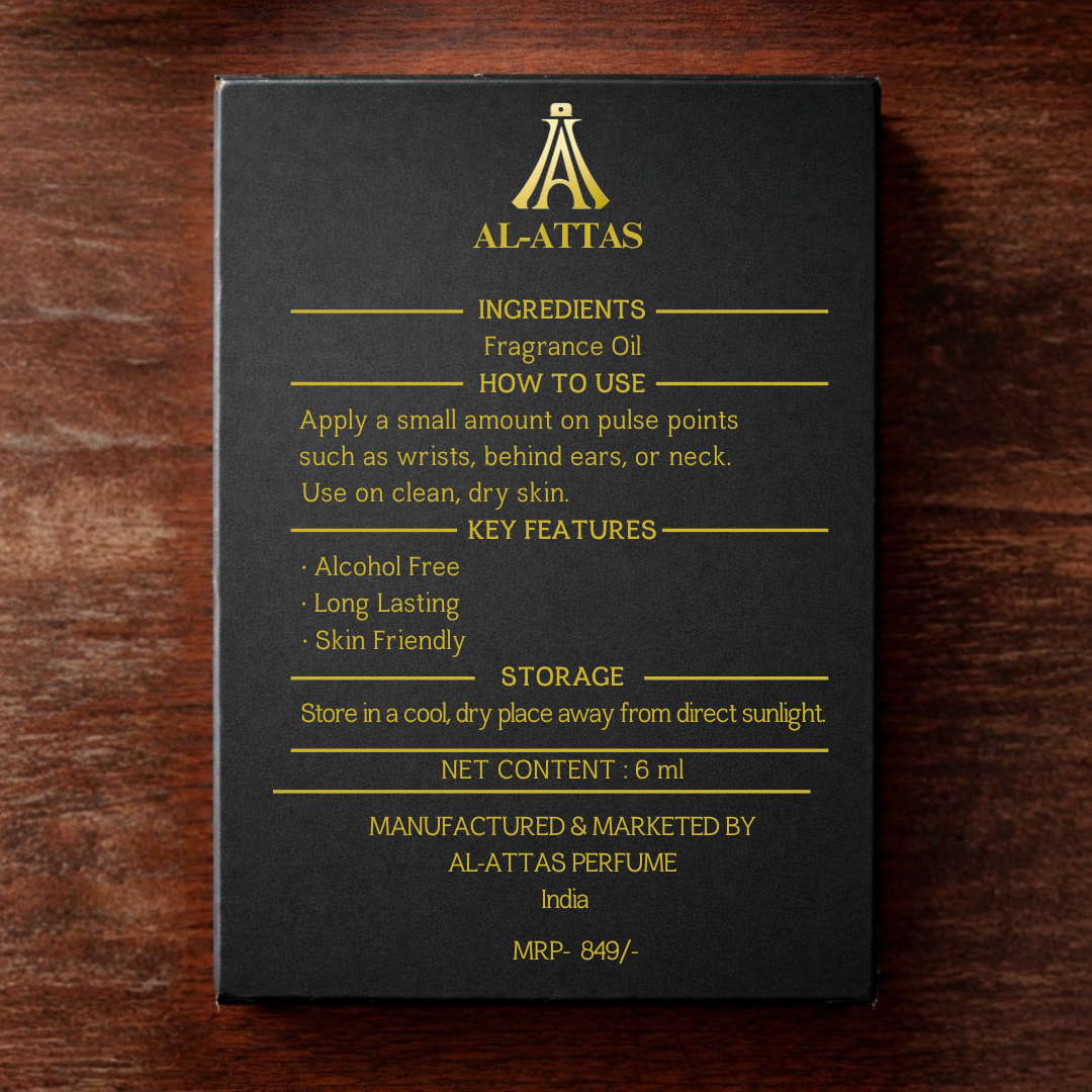 Oud Maliki Royal | 100% Alcohol-Free Premium Oud Attar for Men