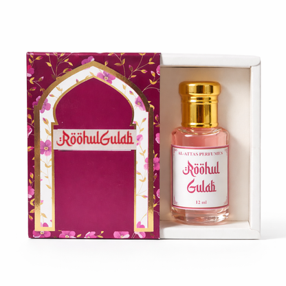 Roohul Gulab Attar Premium Fasli Rose Natural Perfume Oil | Long Lasting Alcohol Free