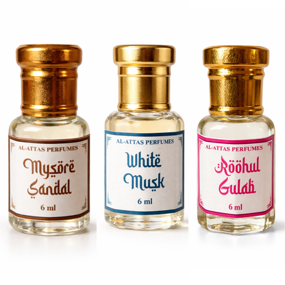 Mysore Sandal Attar  Pure Oriental Woody Sandalwood Perfume Oil AL-ATTAS PERFUME