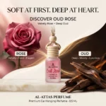 Oud Rose Car Hanging Perfume | Oud & Rose Car Diffuser | 8.5 ML