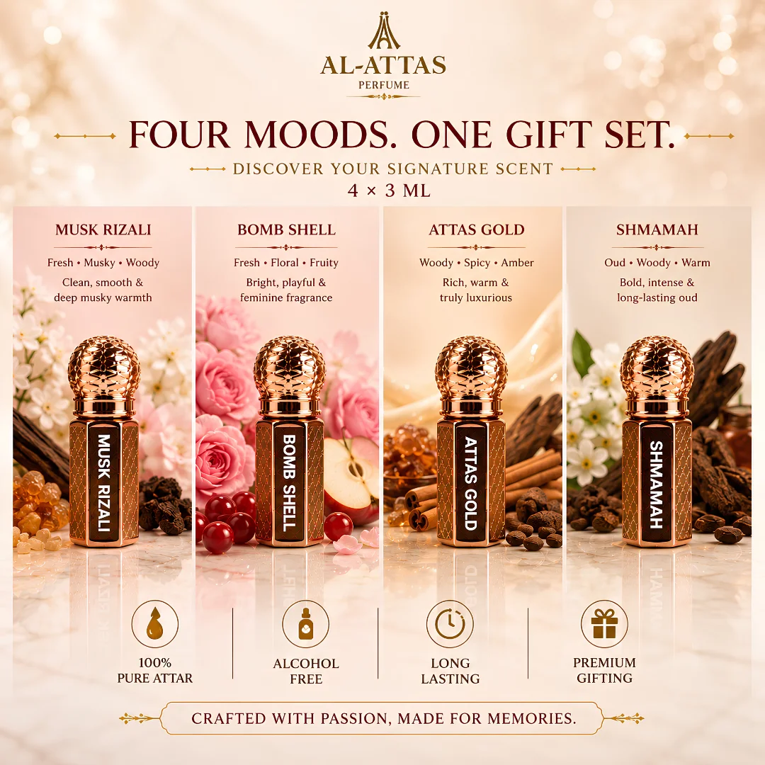 The Complete Unisex Attar Gift Set | 4 × 3ML - Image 3