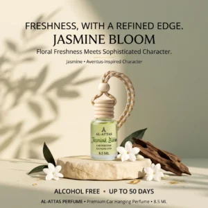 Jasmine Bloom Car Hanging Perfume | Jasmine Car Diffuser | 8.5 ML