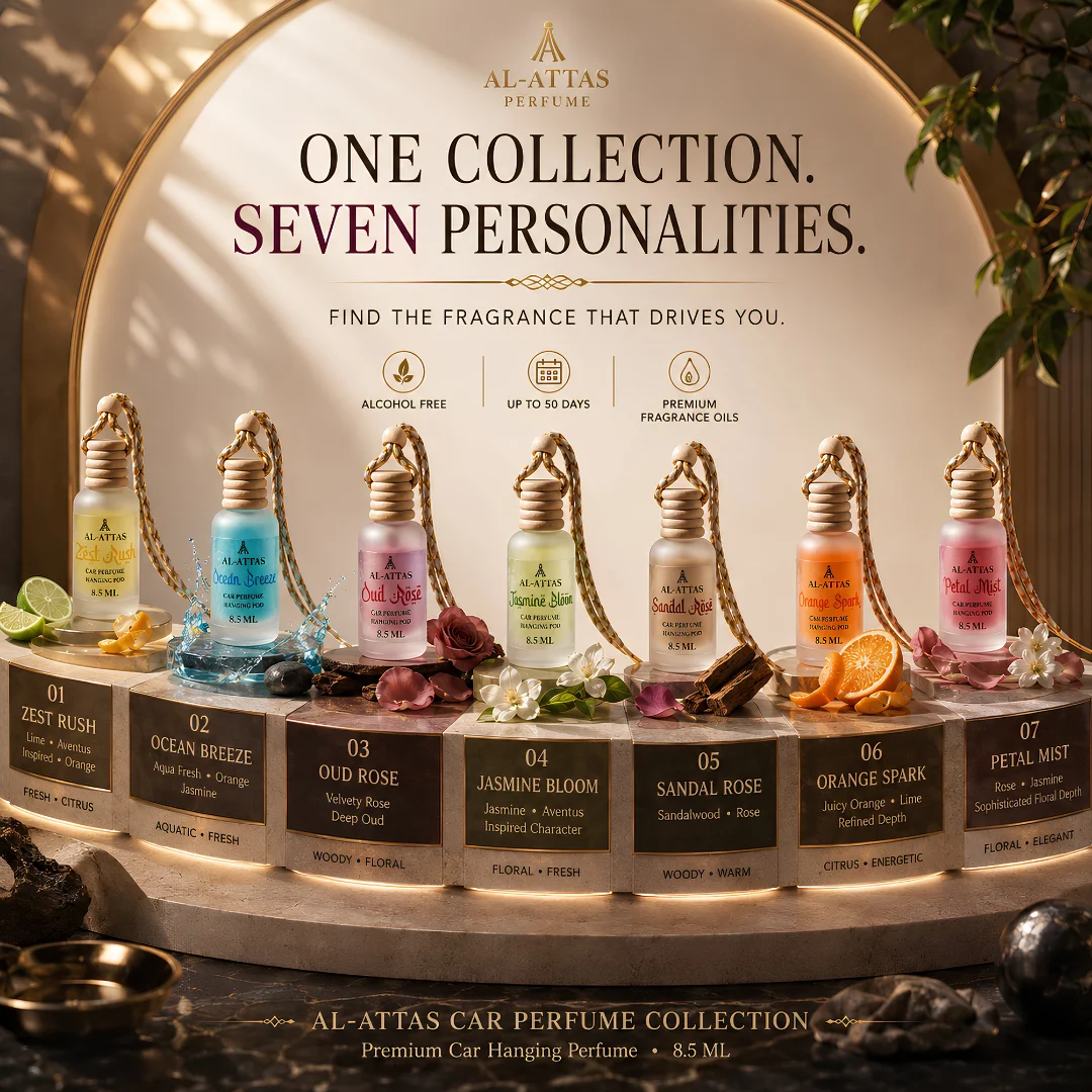 Sandal Rose Car Hanging Perfume | Sandalwood & Rose Premium Car Diffuser | 8.5 ML - Image 7