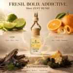 Zest Rush Car Hanging Perfume | Lime, Orange & Aventus Inspired | 8.5 ML