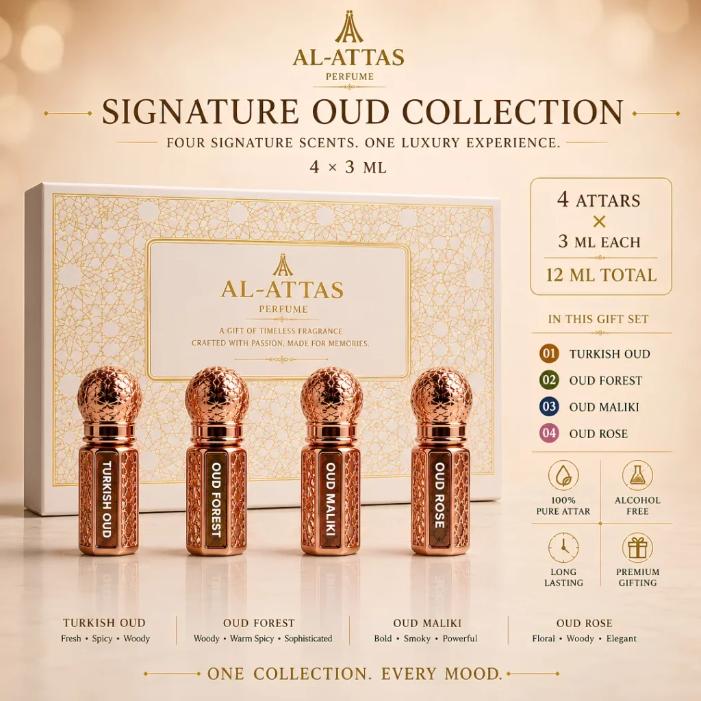 Luxury Oud Set 👑 4 × 3 ML