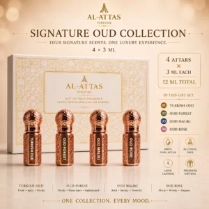 Signature Oud Collection | 4 Attar Luxury Gift Set 4 × 3ml | Luxury Attar for All